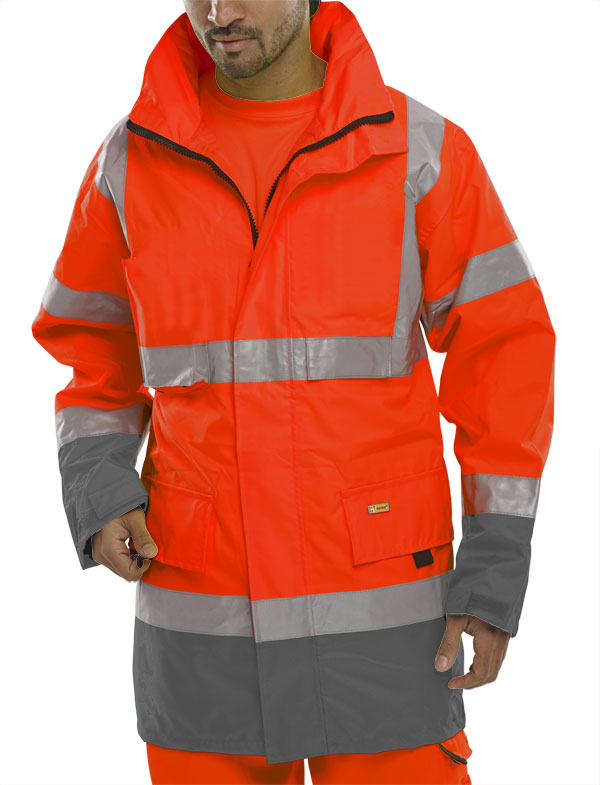TWO TONE BREATHABLE TRAFFIC JACKET - BD109