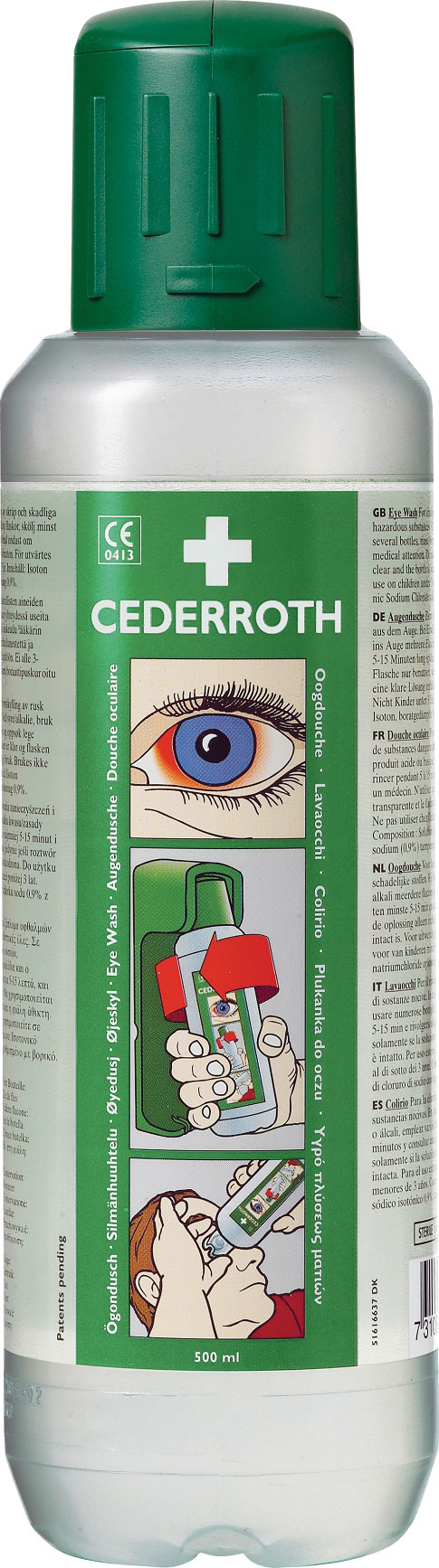 CEDERROTH 500ML EYEWASH BOTTLE - CM0727