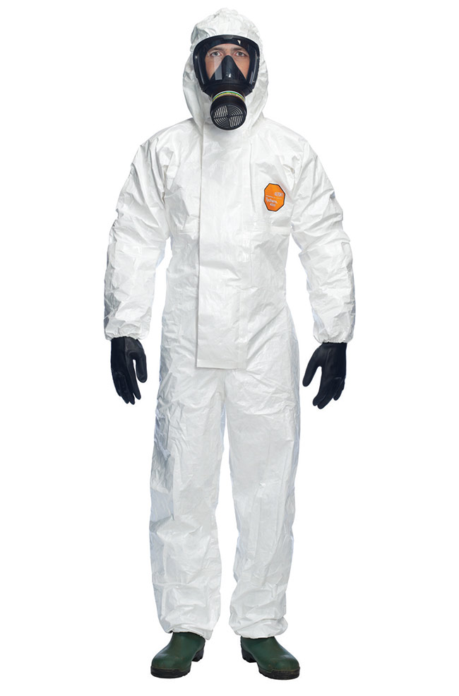 TYCHEM 4000S CHZ5 HOODED COVERALL - TY4000BS