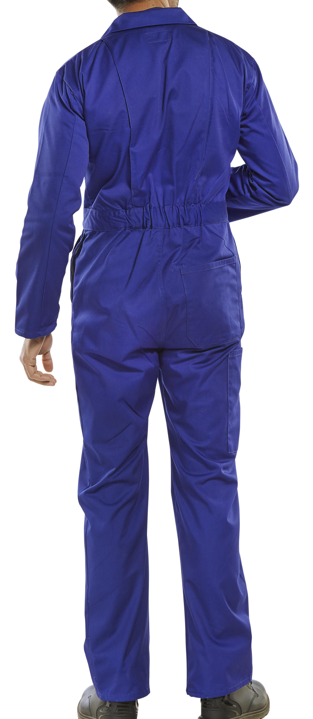 Royal Blue 46'' Click Beeswift Hooded Workwear Boilersuit Coverall 