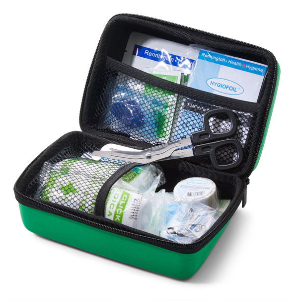 BS8599-1 TRAVEL FIRST AID KIT IN SMALL FEVA CASE - CM0266