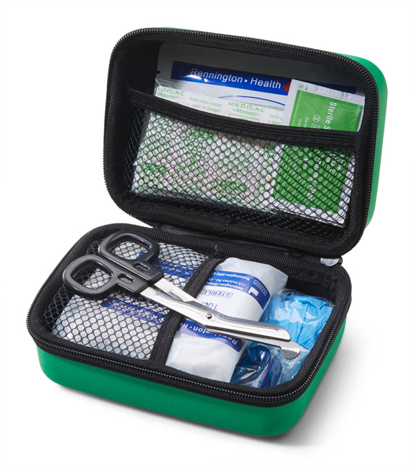 BS8599-2 SMALL TRAVEL FIRST AID KIT IN HANDY FEVA CASE - CM0270