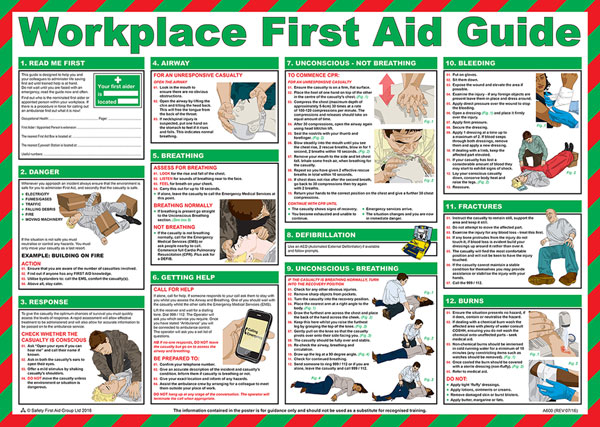 WORKPLACE FIRST AID POSTER - CM1302