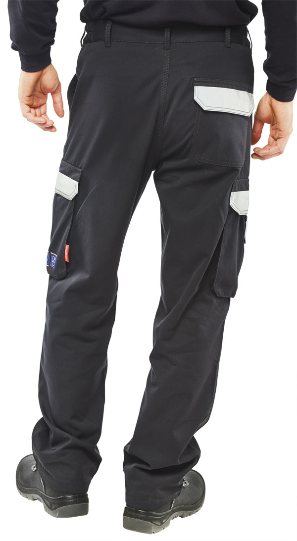 CARC4 - ARC FLASH TROUSERS NAVY BLUE @ BEESWIFT - Focused on Safety